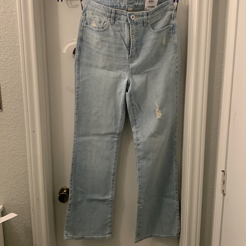 New STYLE & CO CURVY BOOT MID RISE JEANS